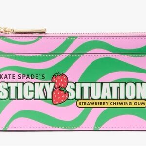 Factory Sealed Kate Spade Strawberry Chewing Gum Wallet NWT